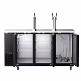 Dispensador de cerveza de barril de tiro directo - 3x 50 litros - 1850x620mm - 3 puertas macizas - 3 grifos