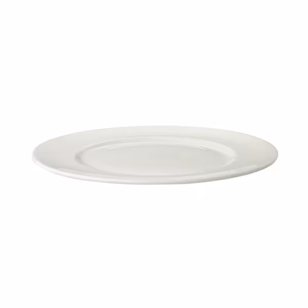 (6 szt.) LUX - Talerz płytki - Porcelana - Ø 255mm - Elfenbein
