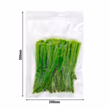 (1000 pz) Sacchetti sottovuoto - lisci - 200x300mm - PA/PE; 85µm; idonei per macchine a campana; Made in Italy