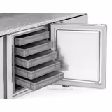 Tavolo refrigerato pasticceria PREMIUM PLUS - 1618x800mm - Ventilata - 2 porte - 420 L