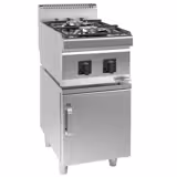 Gasspis - 2x brännare (9,5 kW) med pilotlåga inkl. underrede | kokspis | restaurangspis | spis | gashäll