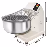 Ipari spirálkaros dagasztógép - 130 l / 75 kg - fix üst - 400 V
