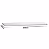 Underhylla till arbetsbord ATK208 & ATK208A - rostfritt stål - 2000x763x87 mm - för arbetsbord ATK208 & ATK208A