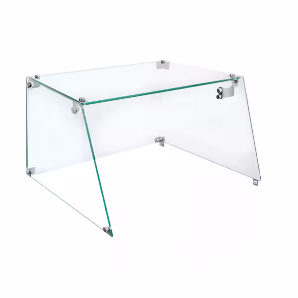 Γυάλινο κάλυμμα για ψηστιέρα λουκάνικων / Hot Dog Grill - 460x400x250 mm - γυαλί | τετράγωνο/ορθογώνιο - συμβατό με HDGJ9N