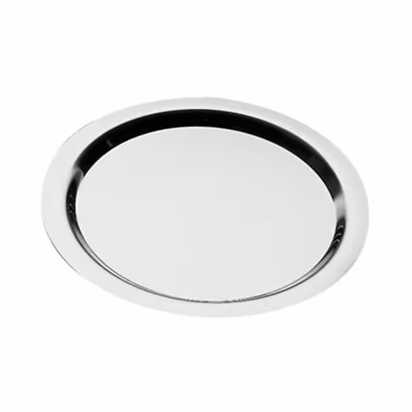 (6 pcs) Serving Tray - FINESSE - Stainless Steel - Ø350mm - Height: 12mm