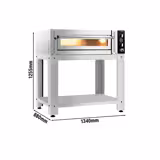 Elektro Pizzaofen - 6x 30cm (Breit) - Manuell - inkl. Untergestell