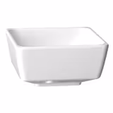 (6 szt.) Miska bufetowa prostokątna - FLOAT - Melamina - 4,7l - eckig - 250x250x120mm - Biały