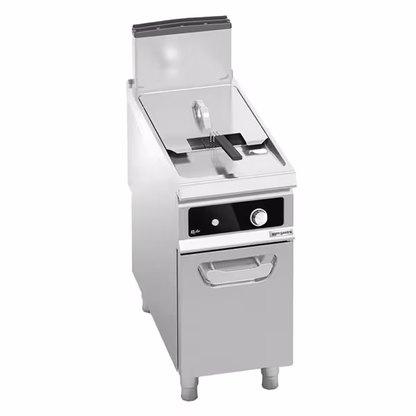 Gasfriteuse - 20 liter - 17,5 kW - indirect verwarmd - digitale bediening - Bflex Digital - met aftapkraan - incl. onderstel