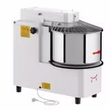 Teigknetmaschine - 42 Liter / 38 kg - 2 Geschwindigkeiten - Kessel abnehmbar & Rührwerk aufklappbar - Timerfunktion