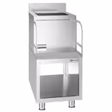 Mixerbänk - rostfritt stål - 400x590 mm - med diskho & blenderhållare