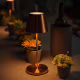 Candeeiro de mesa - MERLE - regulável em 3 fases - Ø 110mm - cobre