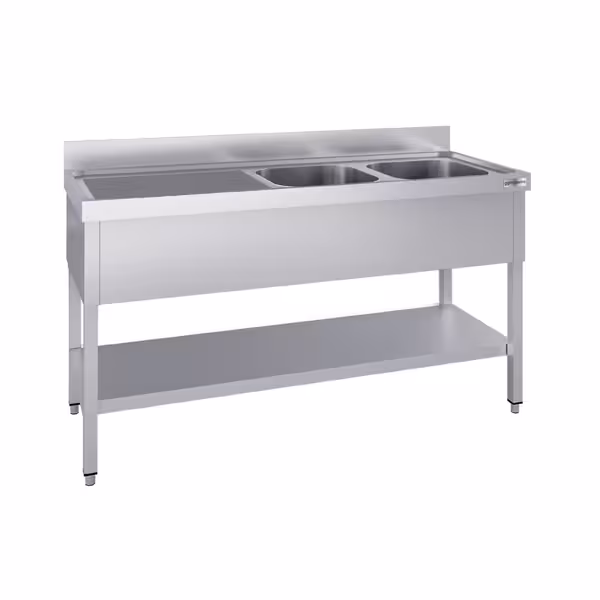 Diskbänk ECO 1,6m - 2 Ho höger L 40 x B 40 x D 25 cm