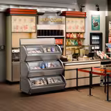 Commercial Display Chest Freezer (Glass Surround) - 1200x900mm - 420 L - With 6 Sliding Glass Lids - 3 separate cooling levels - For UK