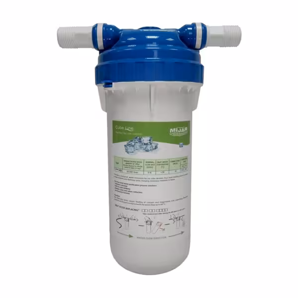 Sistema de filtragem de água / Descalcificador para Máquinas de cubos de gelo - 60.000L