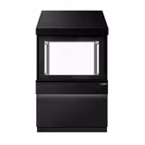 Holzkohlegrill TORONTO - 1100mm - schwarze Front - schwarze Granit-Arbeitsplatte - Hitzeschutzglas