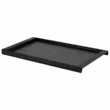 Vassoio da servizio - Melamina - 670x380mm - Altezza: 40mm - Nero - compatibile con Tagliere 1200762