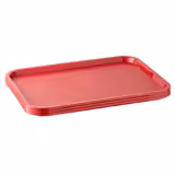 (6 τεμ.) δίσκος fast food - FAST FOOD - πολυπροπυλένιο (PP) - 350x270 mm - ύψος: 20 mm - κόκκινο - στοιβαζόμενος, υφή επιφάνειας, ανθεκτικός σε θραύση, κατάλληλο για πλυντήριο πιάτων