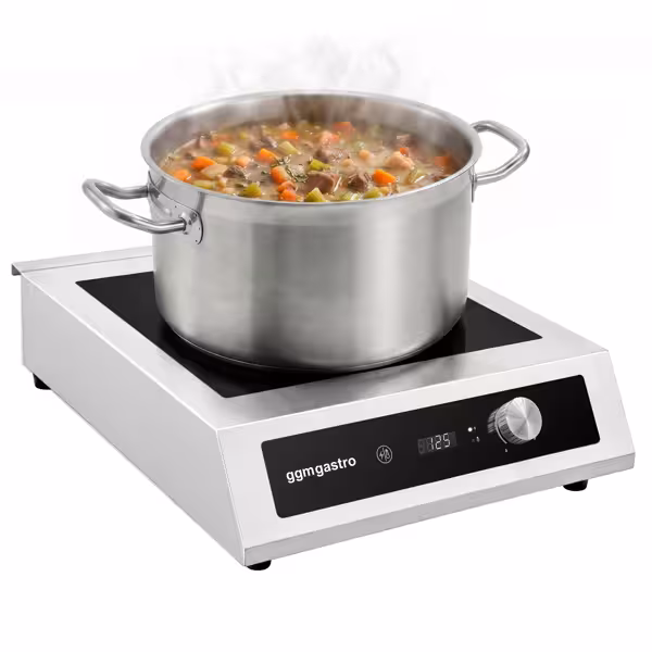 Induktionsherd - 5 kW - für große Töpfe mit Durchmesser 45-50cm