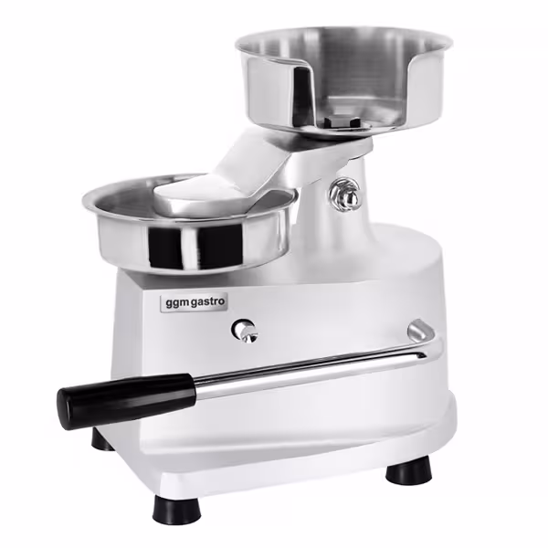 Hamburgerpers handmatige - Ø 130mm - RVS