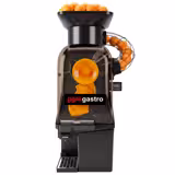 Storcător automat de portocale Profesional - 550 W - cu productivitate 15 portocale/min, diametru portocale 65-80 mm, capacitate coș 8 kg & contor fructe - aluminiu & oțel inoxidabil