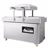 Çift Odalı Vakum Paketleme Makinesi - 2x20m³/h - 2x750W - Dijital - Gaz Dolumlu