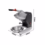 Barowa kruszarka do lodu - 96kg/h - 300W - Czarny