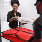 Mala térmica para pizzas - para 5 caixas de pizza 43x43cm - Vermelho