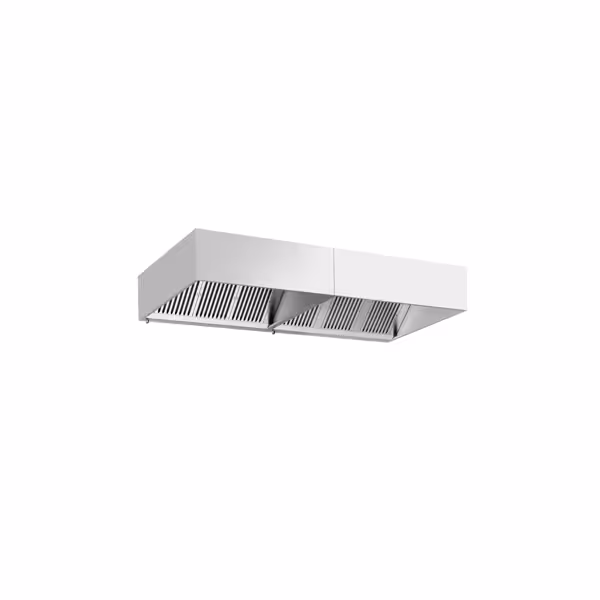 Commercial Wall-Mounted Extractor Hood – 3000mm – with Baffle Filters & Lighting