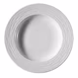 (6 pcs) SEA WAVE - Assiette creuse - Porcelaine - Ø300mm - Blanc