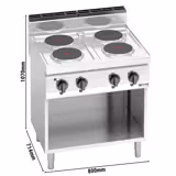 Cocina eléctrica de sobremesa - 10,4kW - 4 placas