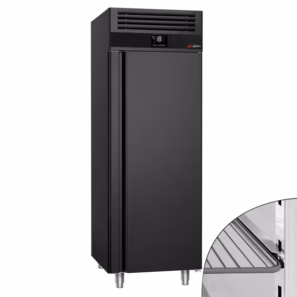 Congélateur en inox PREMIUM – GN 2/1 – 700 litres – avec 1 porte – Anthracite