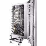 Commercial Bakery Combi Oven Steamer, 16× 600×400mm, Digital, Stand with Trolley – 32 kW