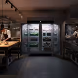 Commercial Refrigerator PREMIUM - GN 2/1 2 Doors - Energy Saver - Ventilated - -2 to +8 °C