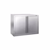 Zidni viseći ormarić od nehrđajućeg čelika PREMIUM - 800x400 mm - Sa krilnim vratima - 650 mm visine