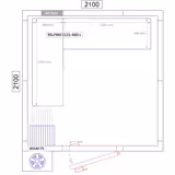 Regalset Aluminium - L-Form - Bautiefe: 460mm - Tragkraft: 600 kg