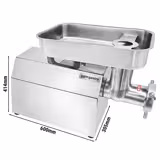 Köttkvarn - elektrisk - 480 kg/h - 1,1 kW - hålskiva 4,5 mm