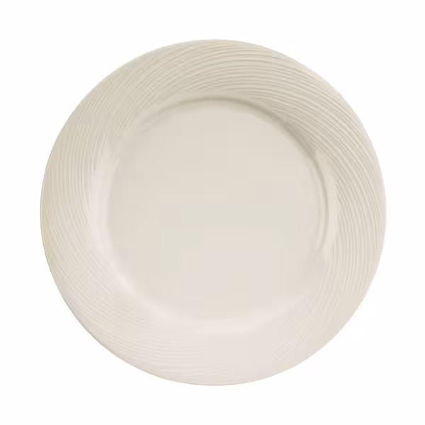 (12 pcs) SEMPRE | Plate - flat - Porcelain - Ø270mm - Cream