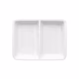 (12 pieces) THERMO FUTURE BOX | Menu plate - Rectangular - 2-part - White