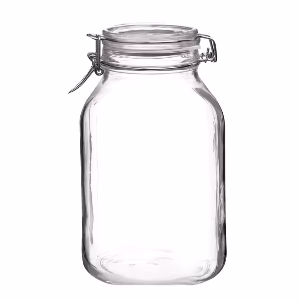 (6 pcs) Bormioli Rocco | Clip Top Preserve Jar - DUBLIN - 1.5L - with Clip Top Lid