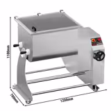 Elektrische vleesmenger - 100kg - 2,20kW - Voor- en achteruit - Kantelbare kuip