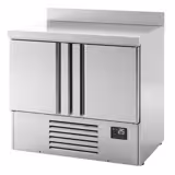 Tavolo refrigerato PREMIUM PLUS - 978x700mm - Ventilata - con 2 porte battenti - Alzatina