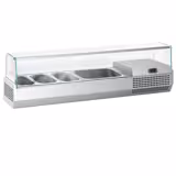 Countertop Prep Well / Refrigerated Topping Unit PREMIUM PLUS - 1328x450mm - 5x GN 1/4
