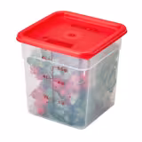 (6 stuks) CAMBRO | CAMSQUARES® - Container - 7.6 liter - Transparant