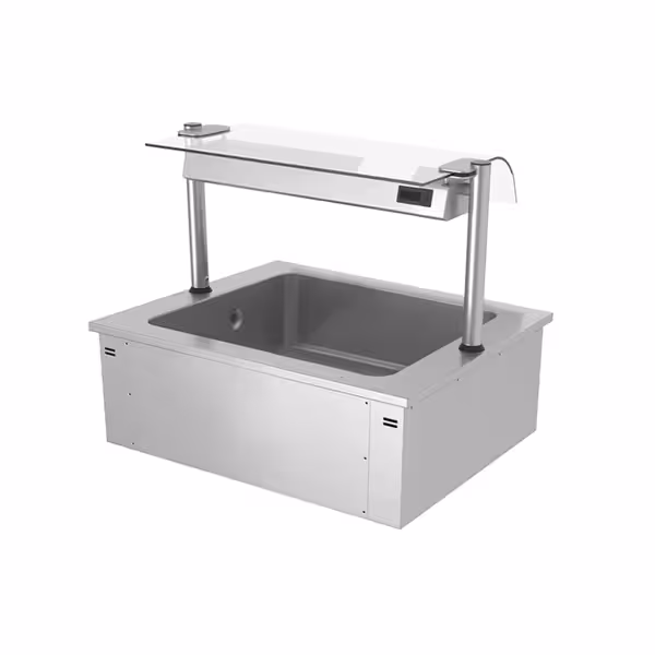 Ankastre Buz Havuzu - 810mm - 2x GN 1/1 - 90L - Cam Siperlikli