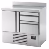 Mesa refrigerada - mostrador nevera PREMIUM PLUS - 980x700mm - con 1 puerta y con 2 cajones