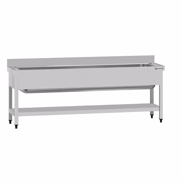 Tiskipöytä ECO - 2000x700 mm - alahyllyllä - 1 allas