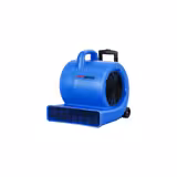 Uscător de pardoseală (ventilator industrial) - 3 trepte de viteză - 850 W - 1.350 rpm - cu mâner telescopic și roți