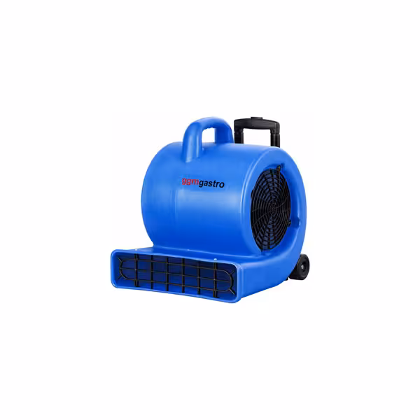 Commercial Air Mover / Carpet & Floor Dryer - 3 Speeds - 850W - Reach: 20m - 1350 rpm - with Telescopic Handle & Wheels