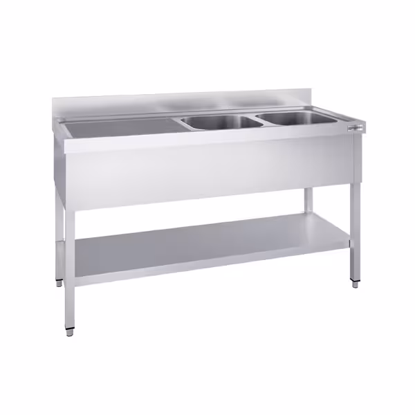 Diskbänk 1,4m - 2 Ho höger L 40 x B 40 x D 25 cm