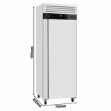 Frysskåp ECO - GN 2/1 - 740 mm - 476 liter - ned till -18 °C - med 1 dörr - Automatisk avfrostning, R290, Lås
